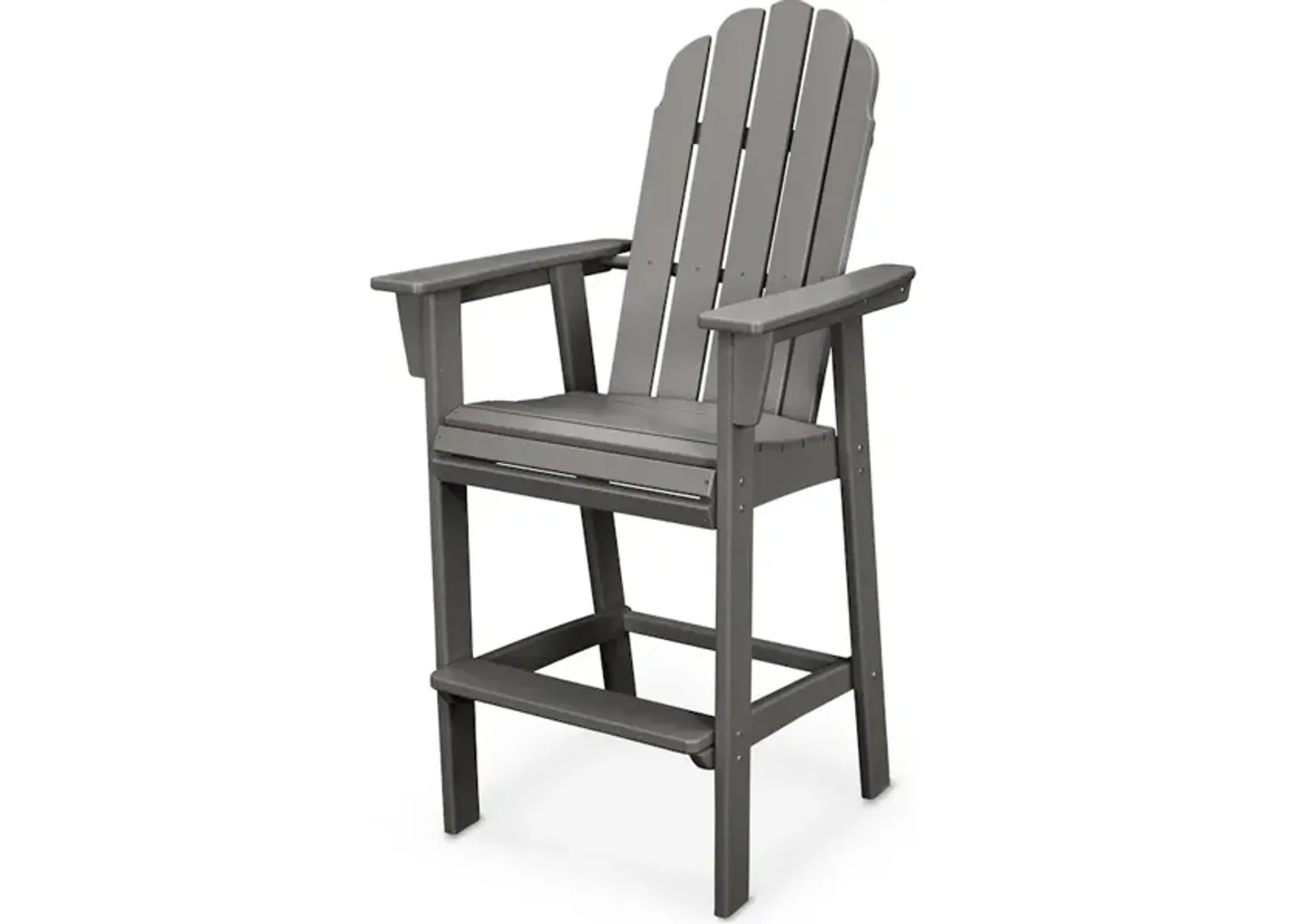 Vineyard Adirondack Bar Chair In Slate Grey