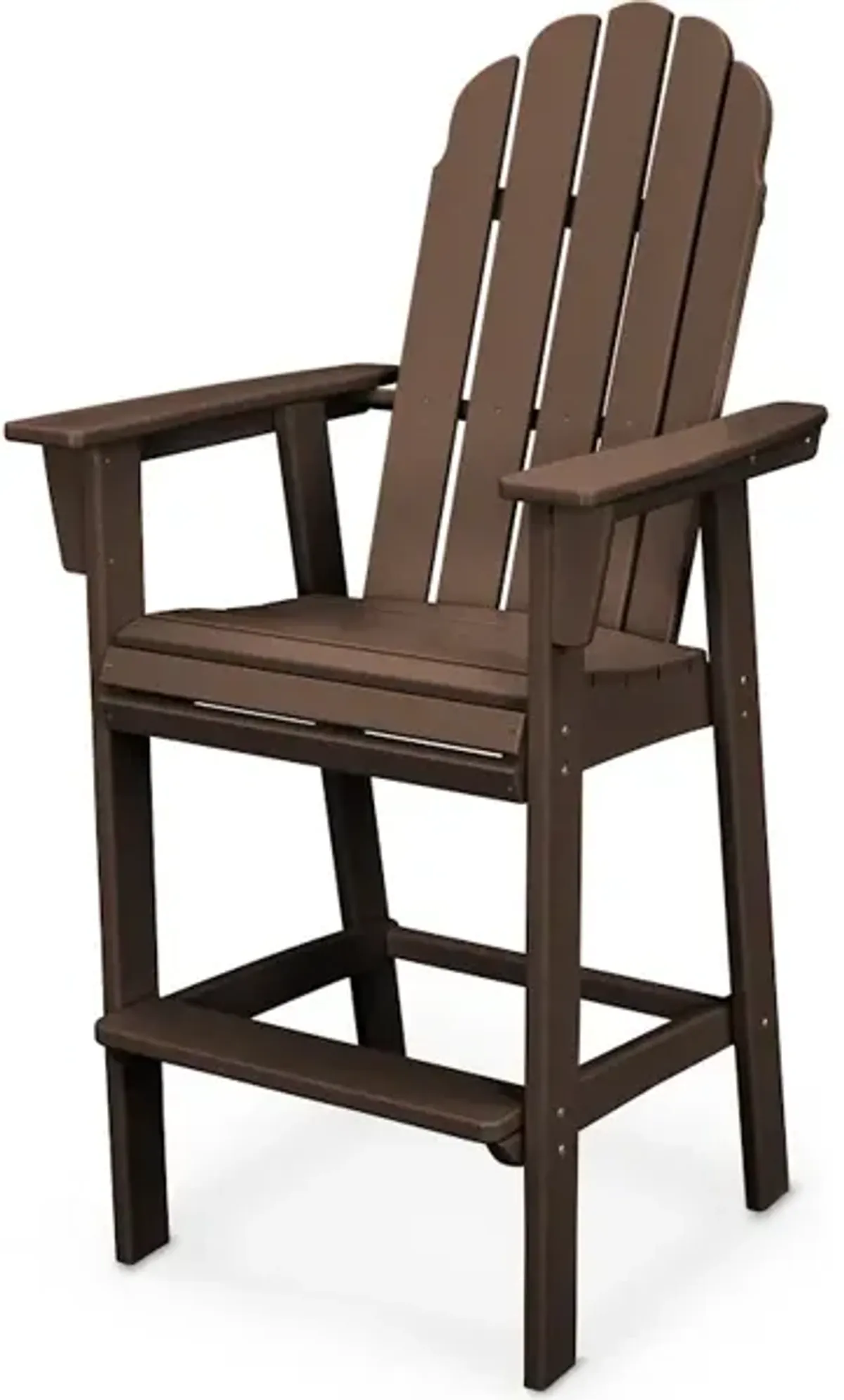 Vineyard Adirondack Bar Chair In Mahogany