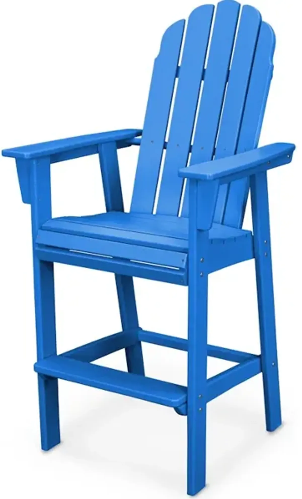 Vineyard Adirondack Bar Chair In Pacific Blue