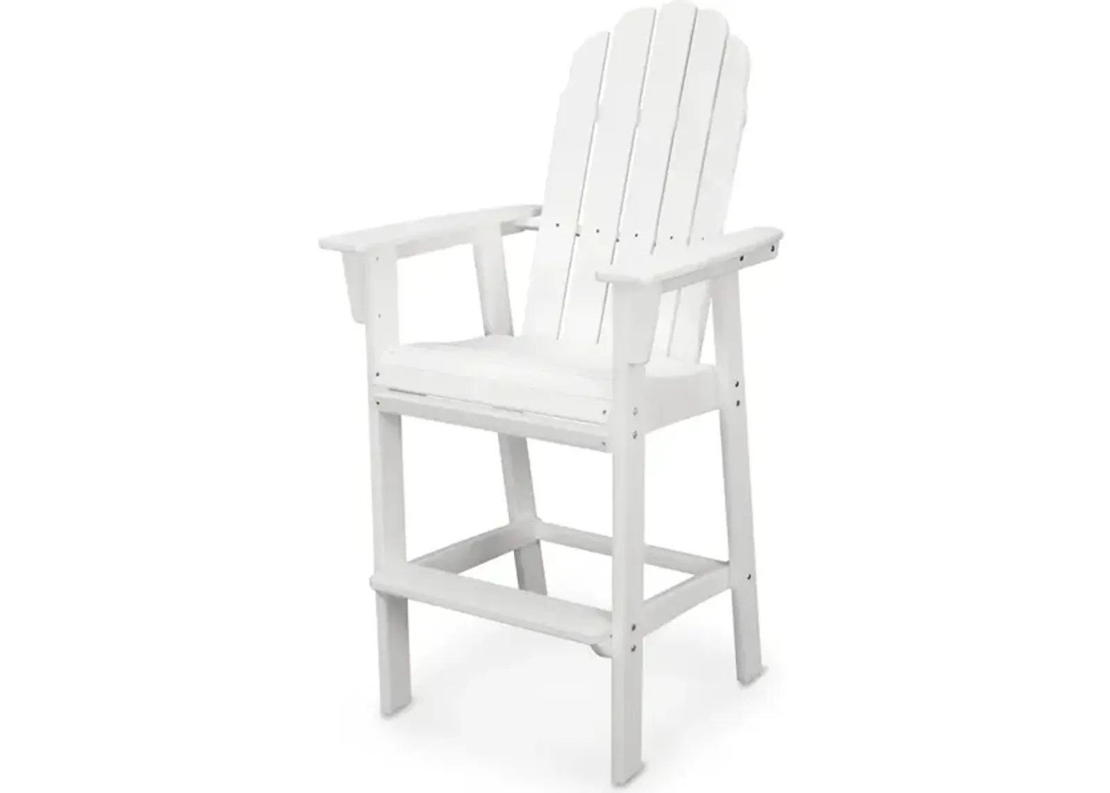 Vineyard Adirondack Bar Chair In White