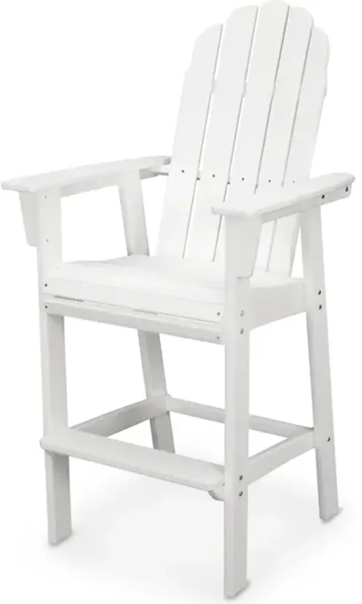 Vineyard Adirondack Bar Chair In White