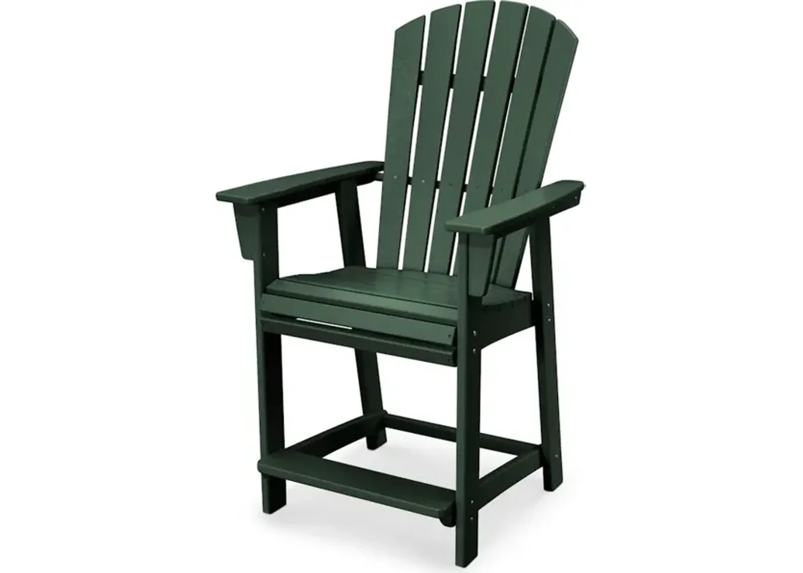 Nautical Adirondack Counter Chair In Green