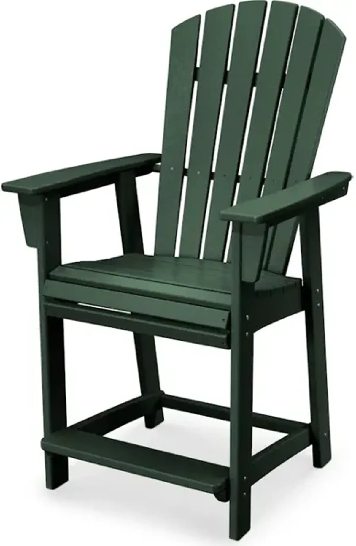 Nautical Adirondack Counter Chair In Green