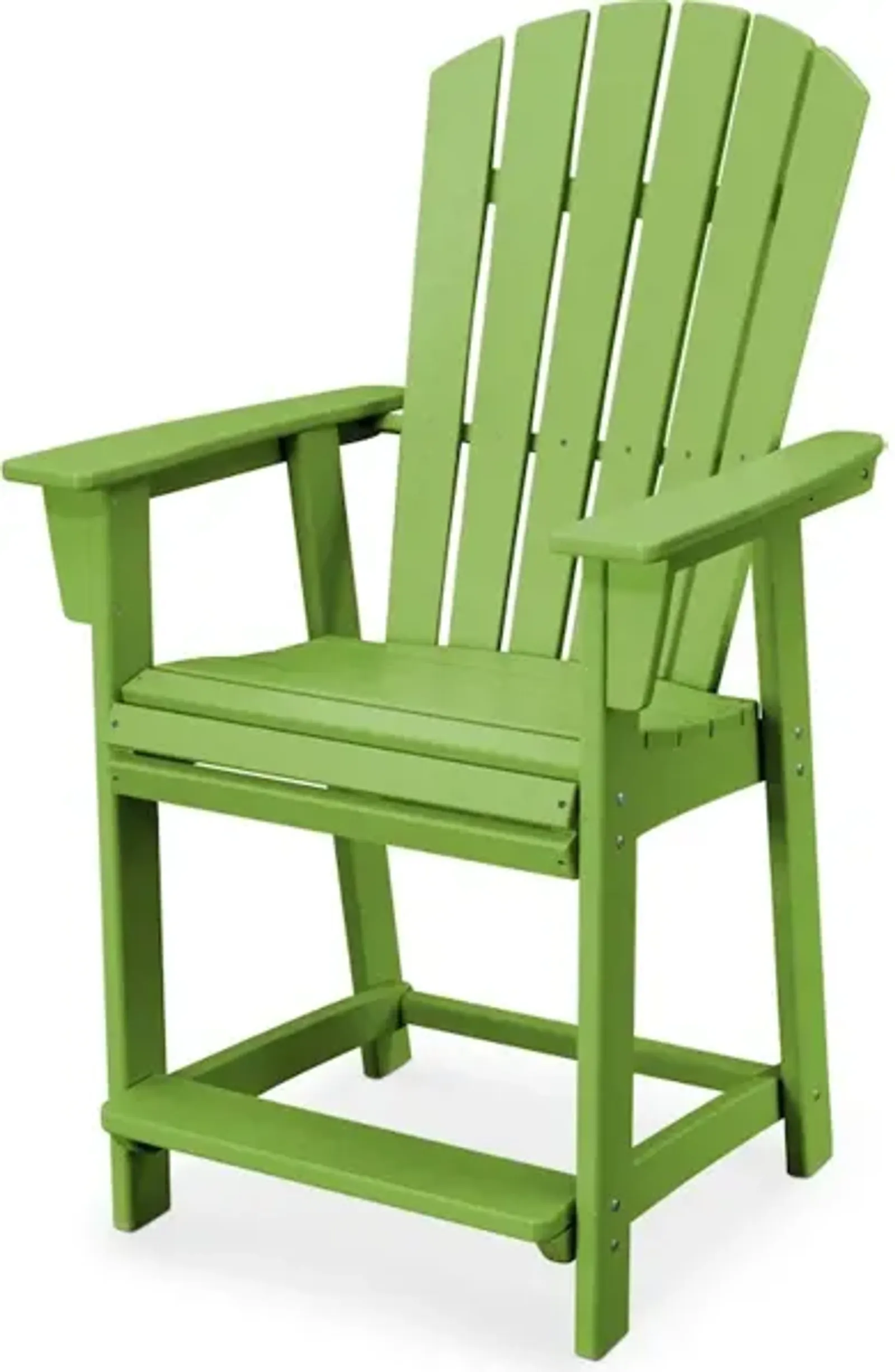 Nautical Adirondack Counter Chair In Lime