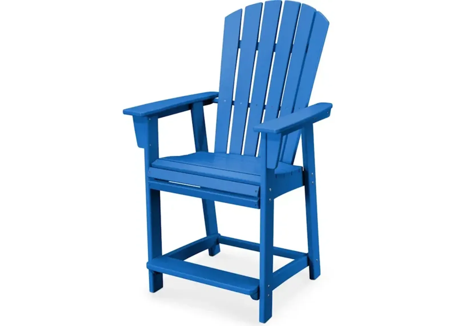 Nautical Adirondack Counter Chair In Pacific Blue