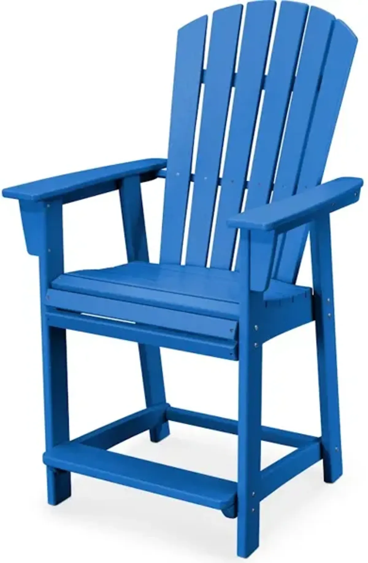 Nautical Adirondack Counter Chair In Pacific Blue