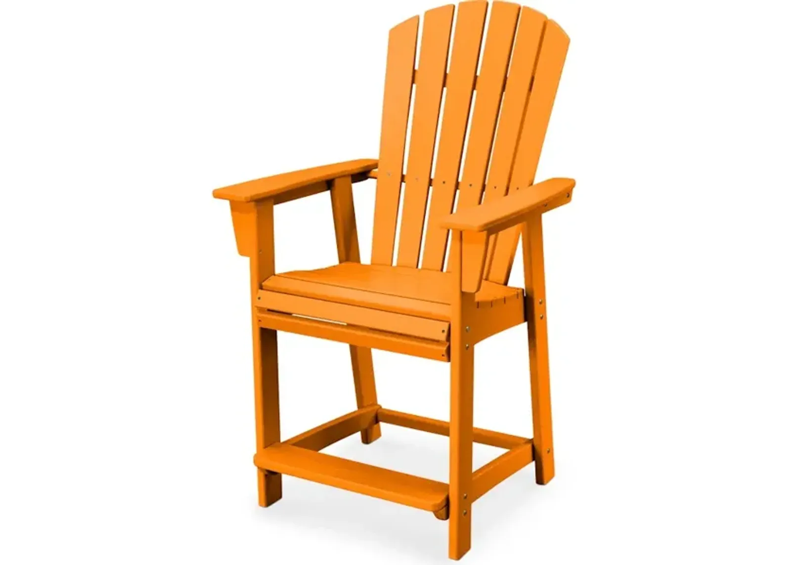 Nautical Adirondack Counter Chair In Tangerine