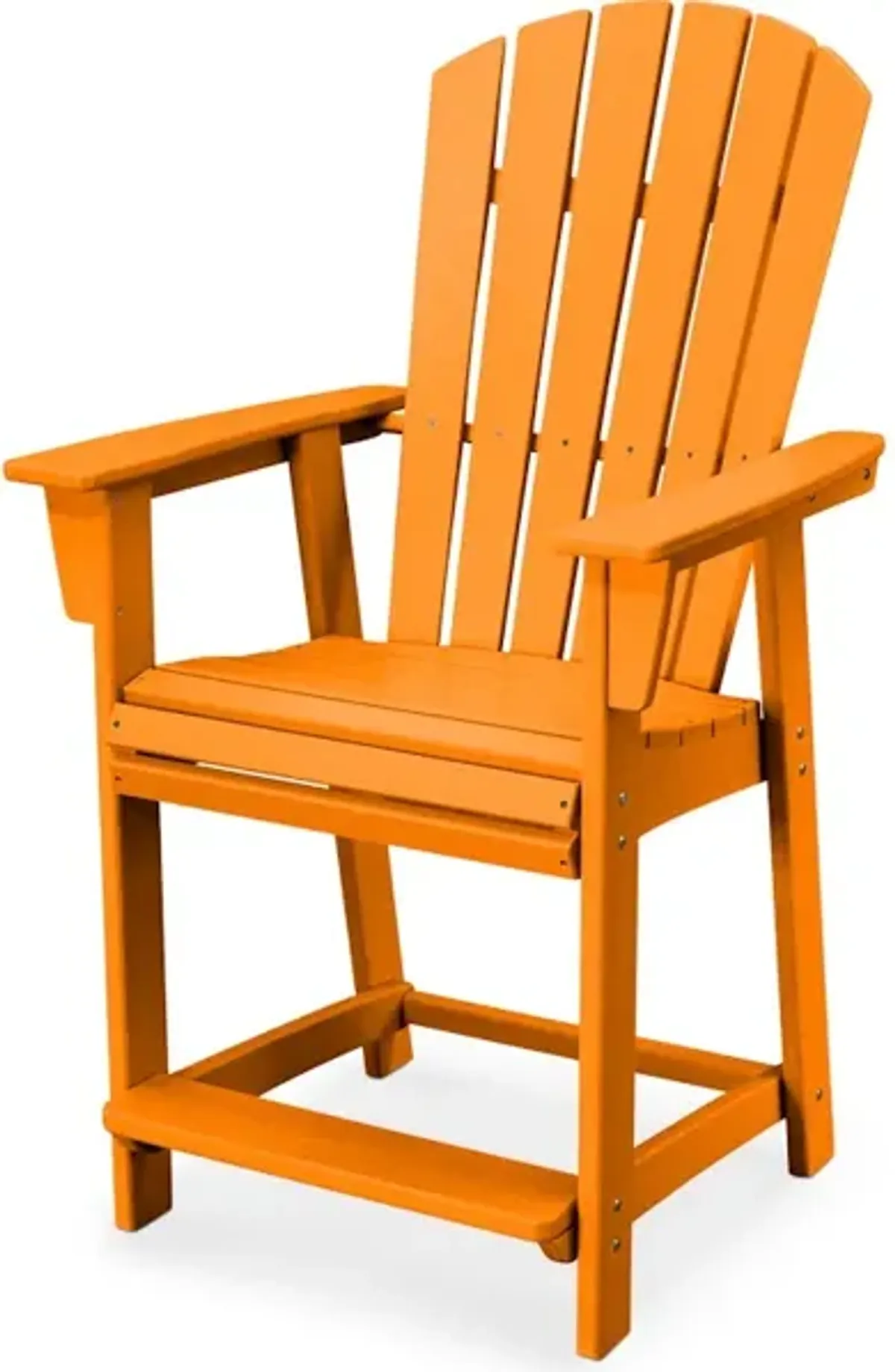 Nautical Adirondack Counter Chair In Tangerine