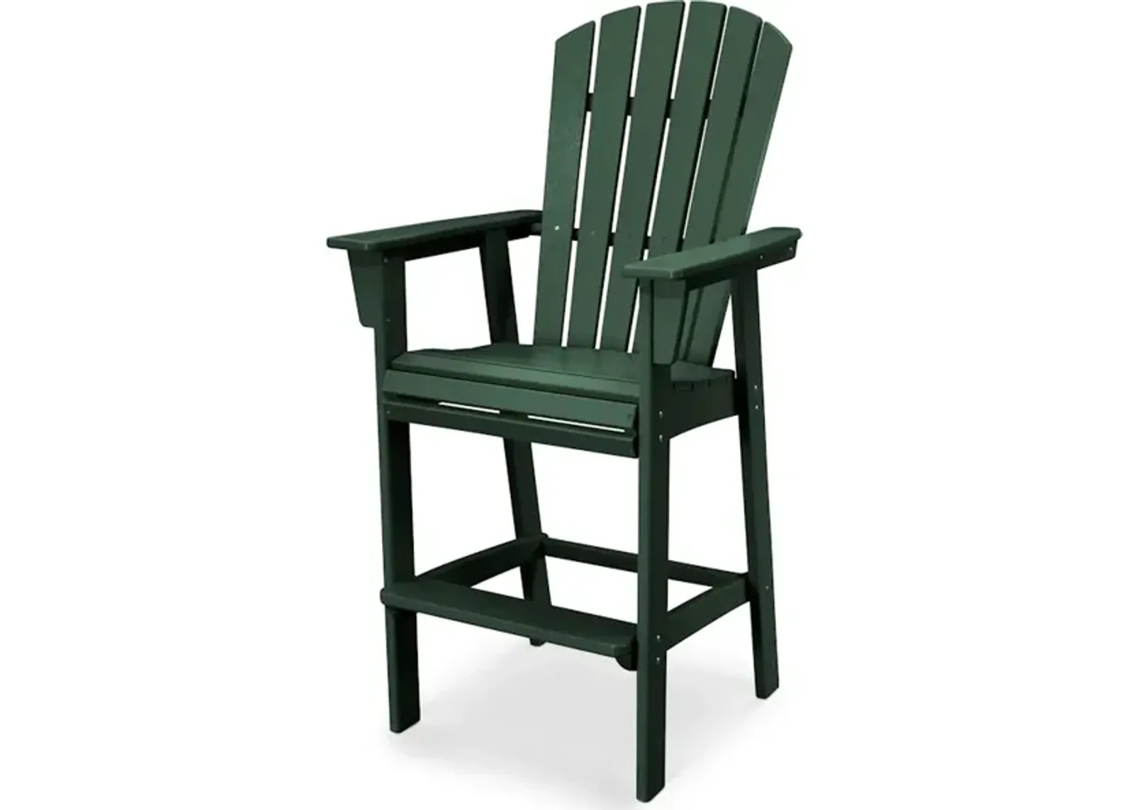 Nautical Adirondack Bar Chair In Green