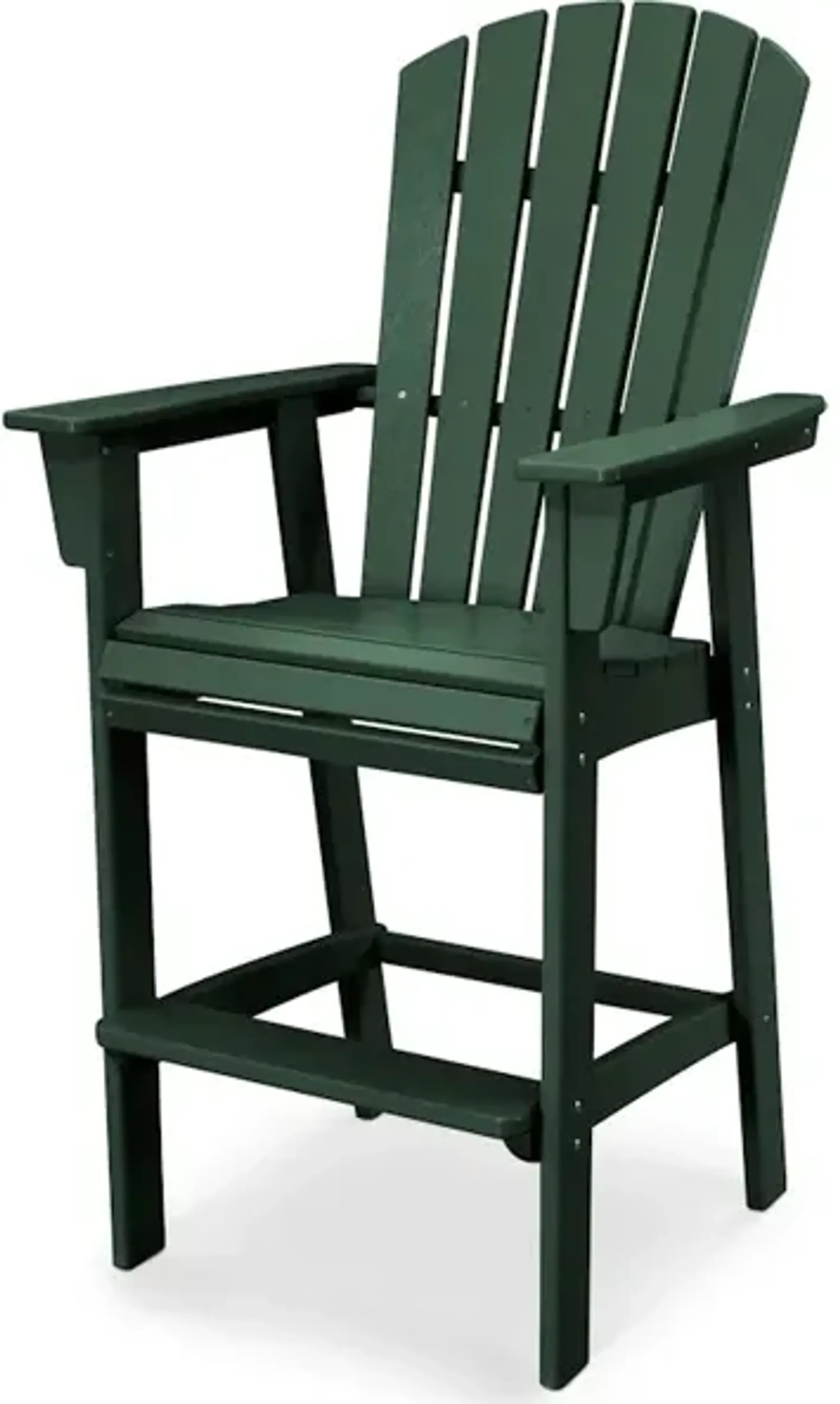 Nautical Adirondack Bar Chair In Green