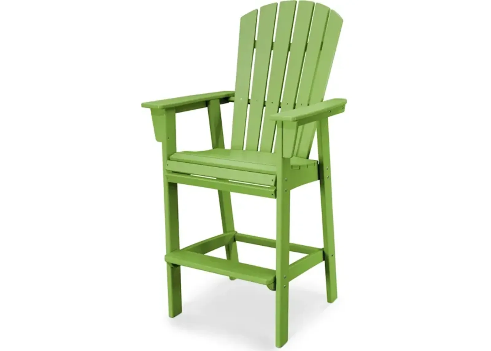 Nautical Adirondack Bar Chair In Lime