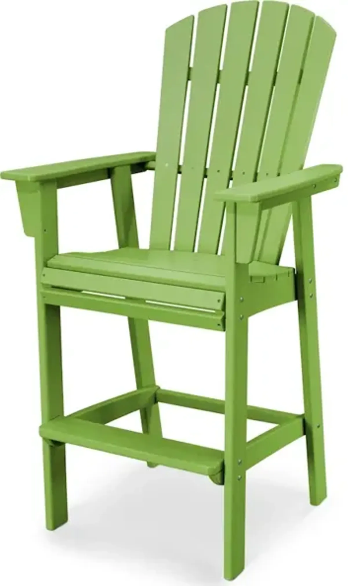 Nautical Adirondack Bar Chair In Lime