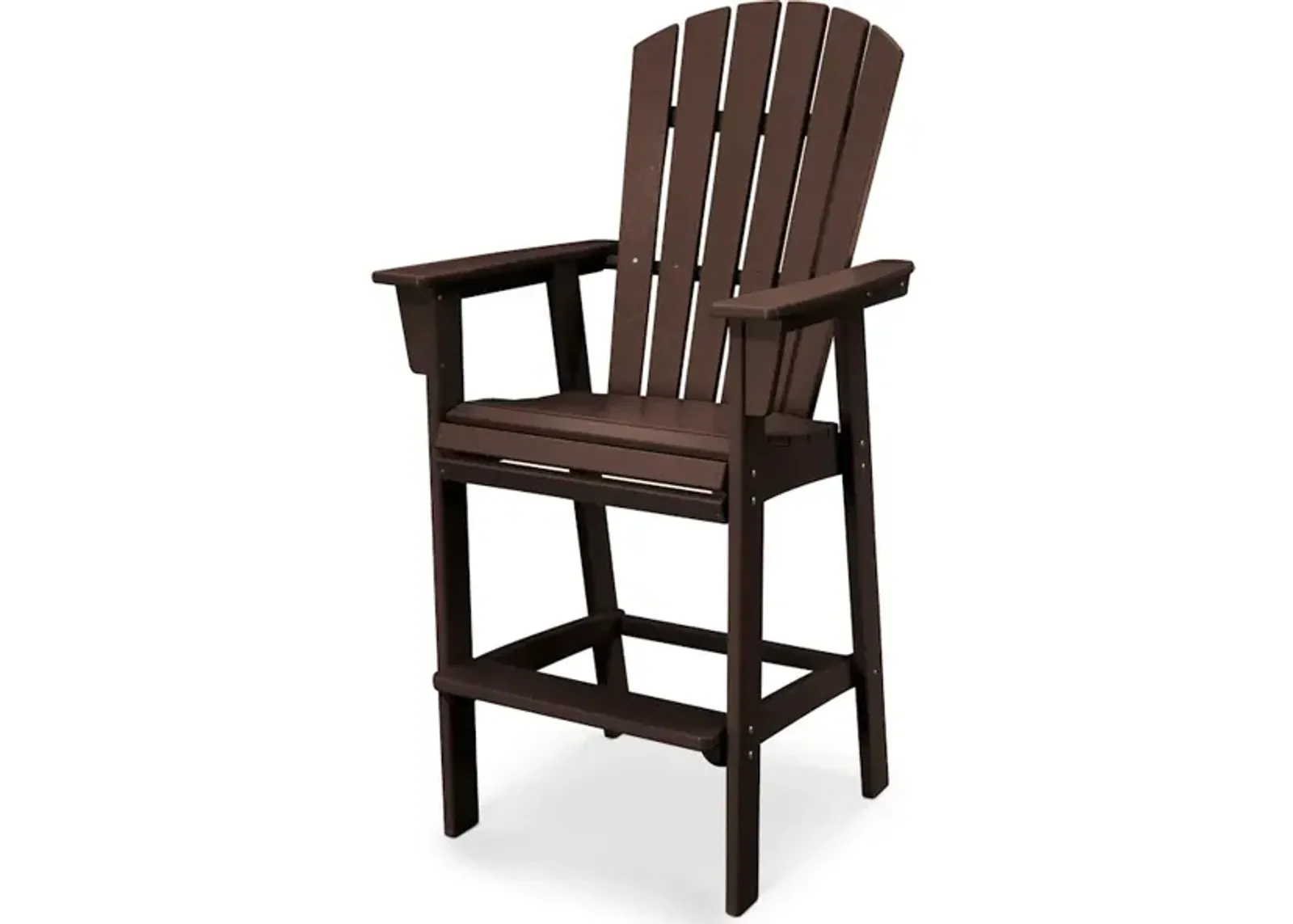 Nautical Adirondack Bar Chair In Mahogany