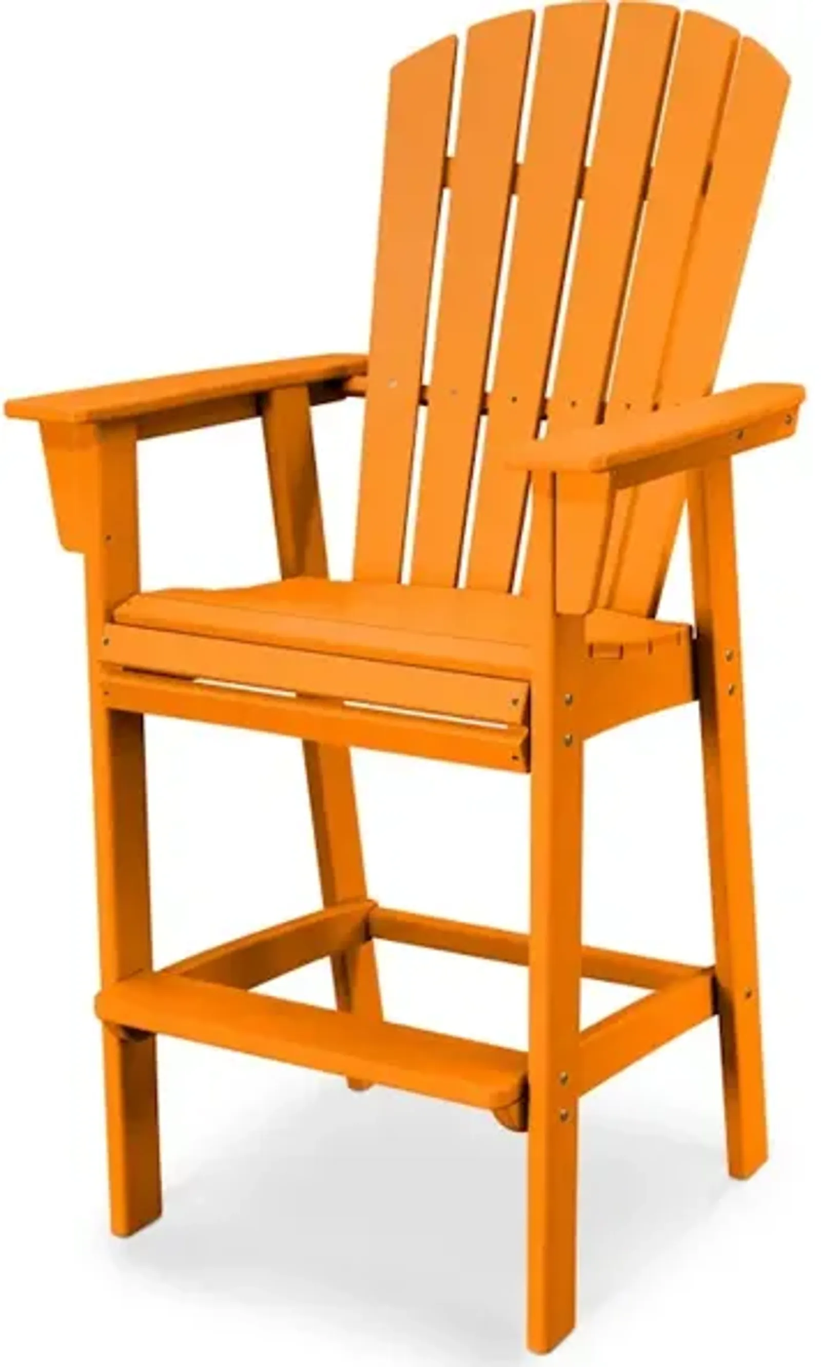 Nautical Adirondack Bar Chair In Tangerine