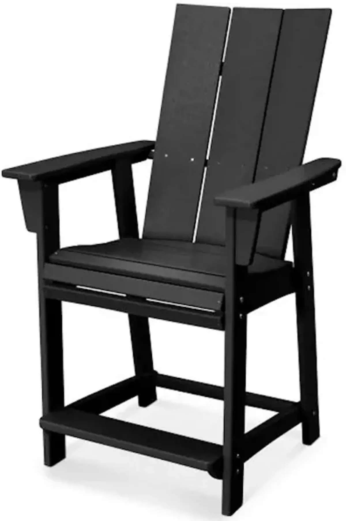 Modern Adirondack Counter Chair In Black