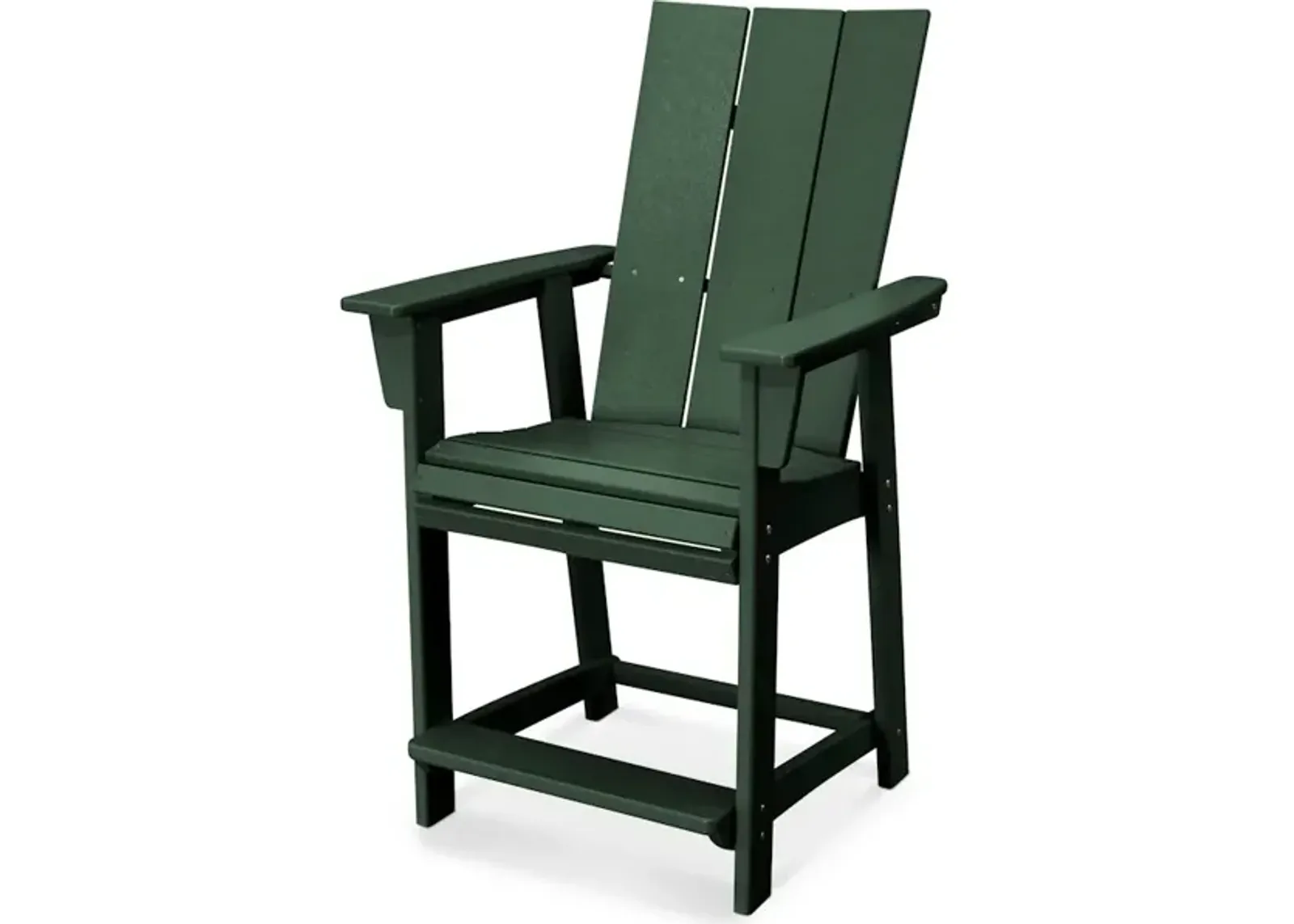 Modern Adirondack Counter Chair In Green