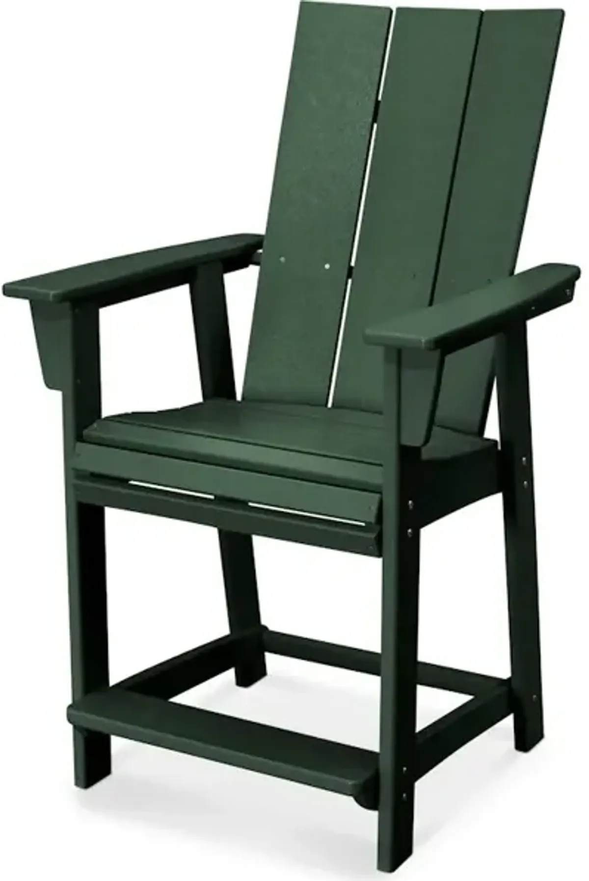 Modern Adirondack Counter Chair In Green