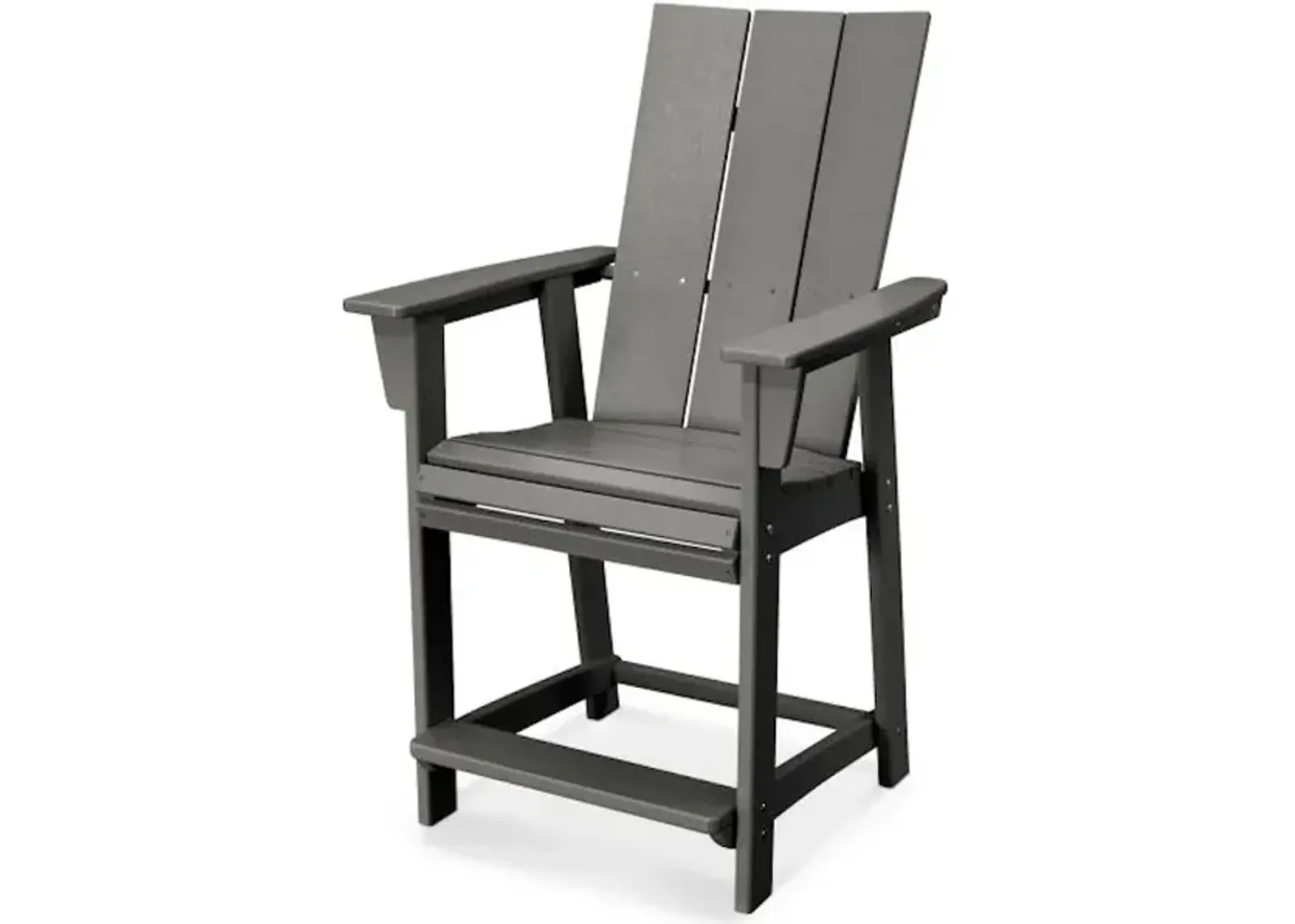 Modern Adirondack Counter Chair In Slate Grey