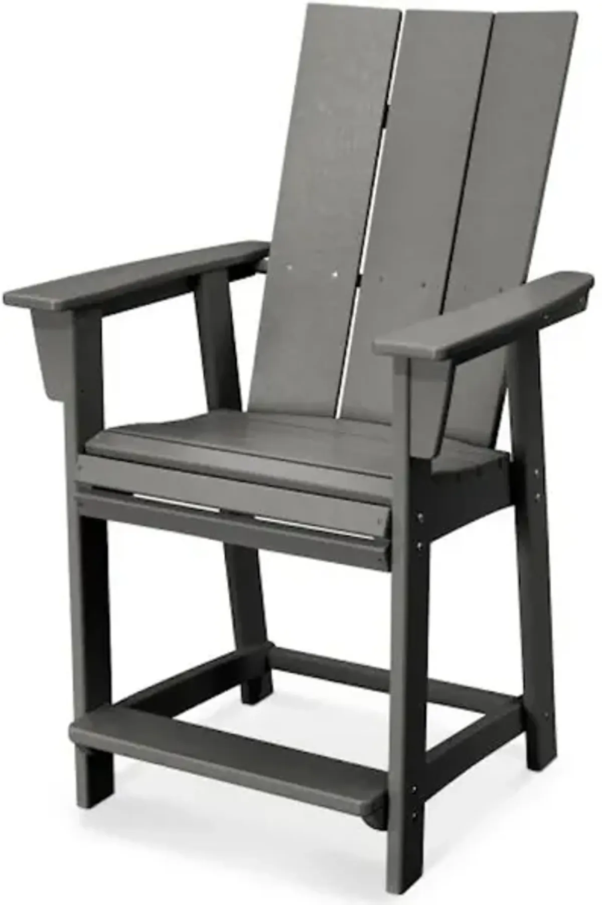 Modern Adirondack Counter Chair In Slate Grey