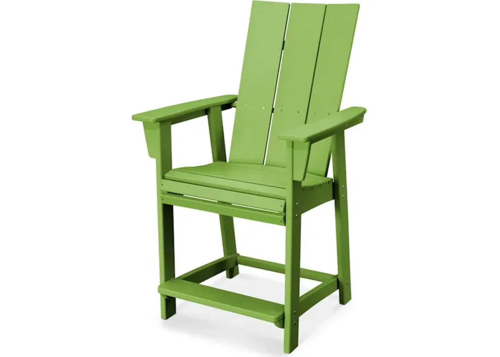 Modern Adirondack Counter Chair In Lime