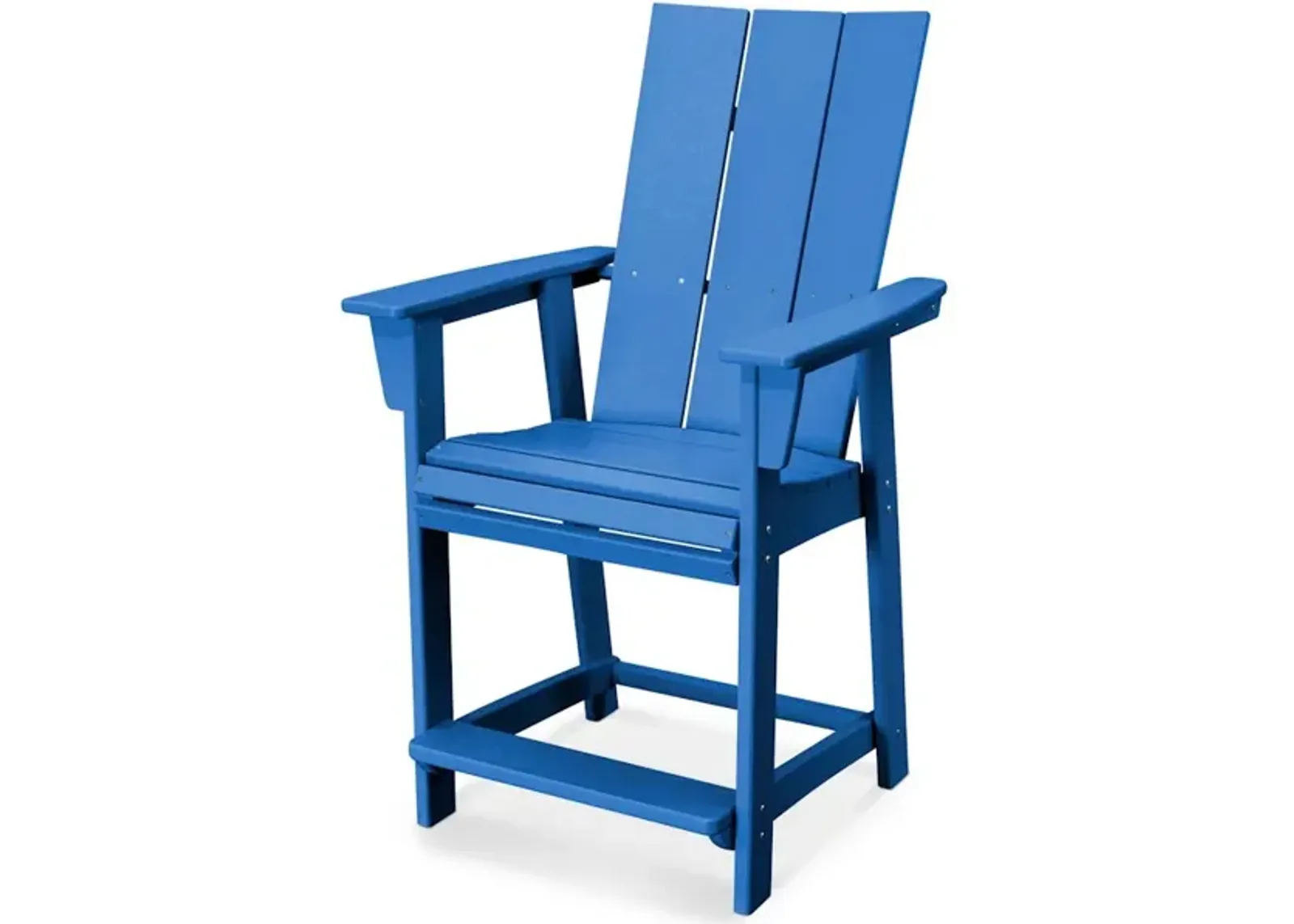 Modern Adirondack Counter Chair In Pacific Blue