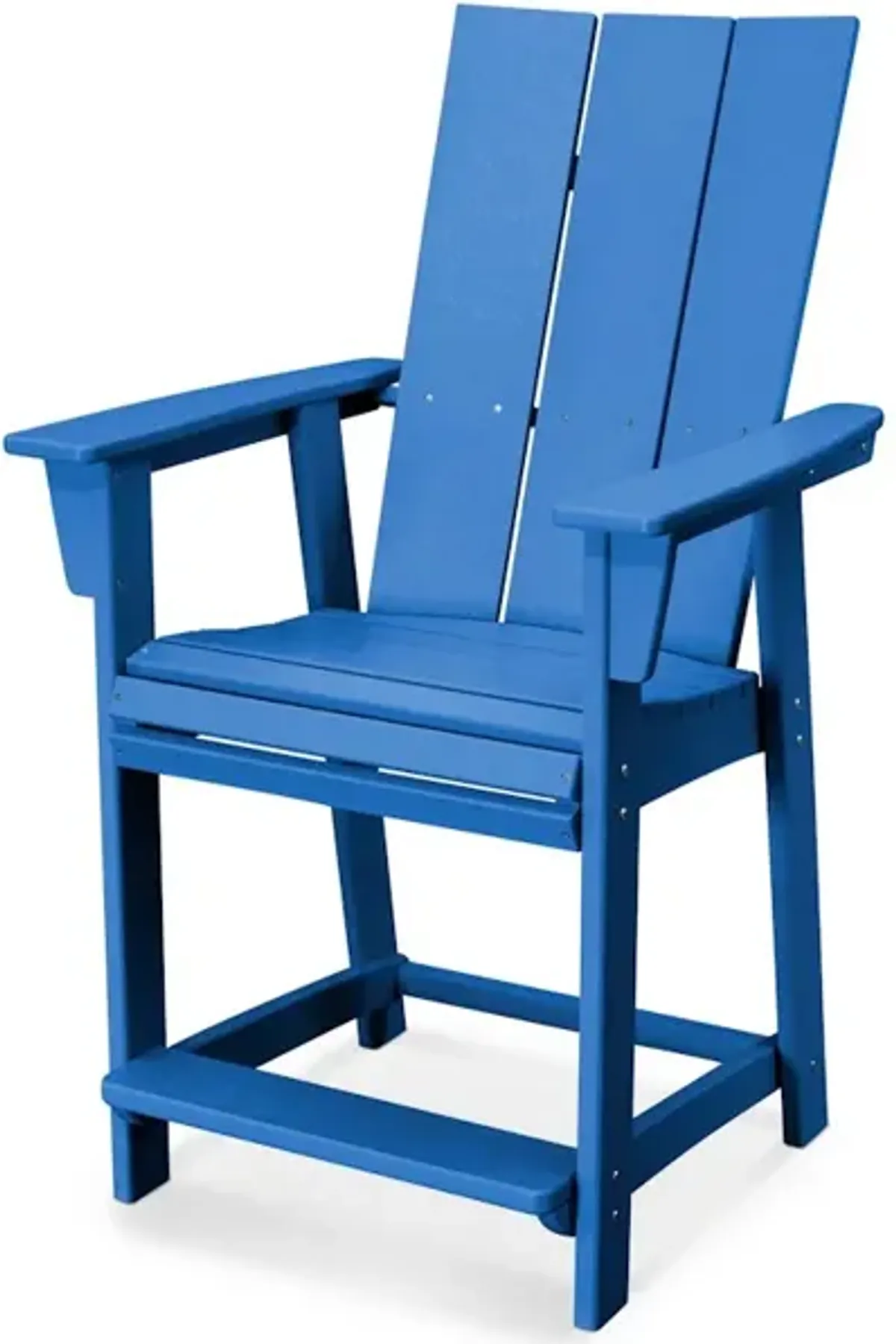 Modern Adirondack Counter Chair In Pacific Blue