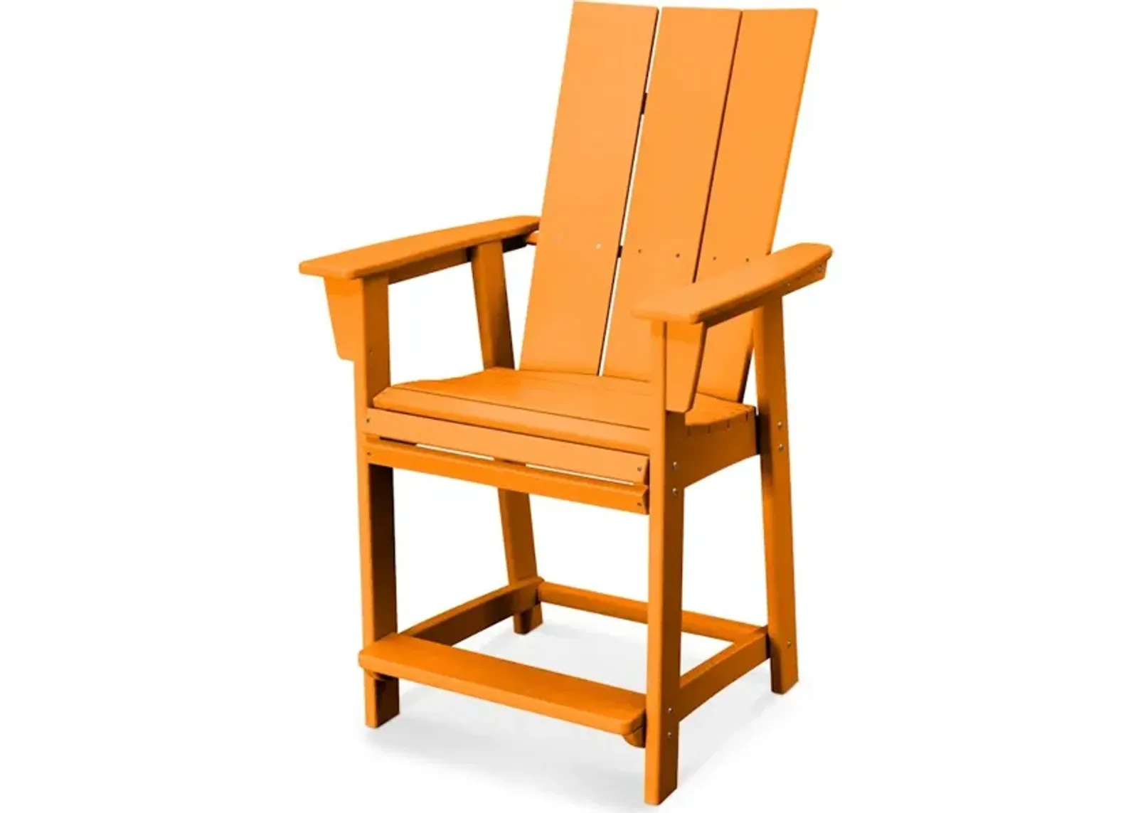 Modern Adirondack Counter Chair In Tangerine