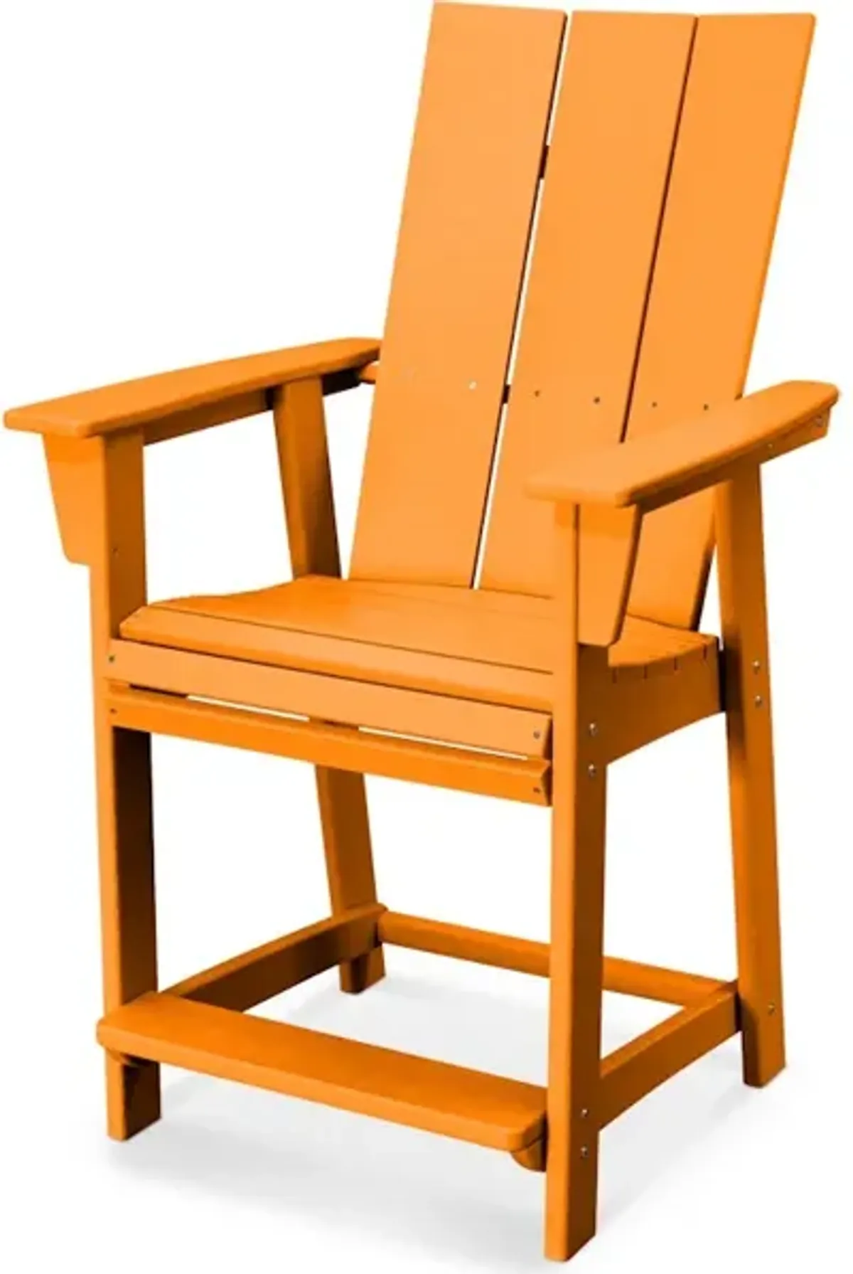 Modern Adirondack Counter Chair In Tangerine