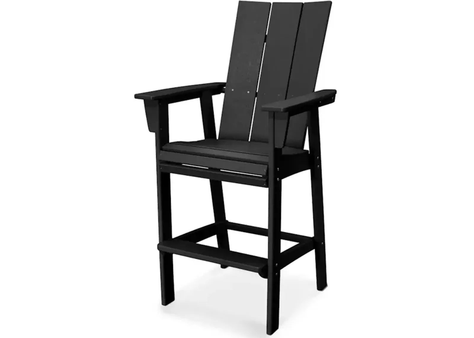 Modern Adirondack Bar Chair In Black