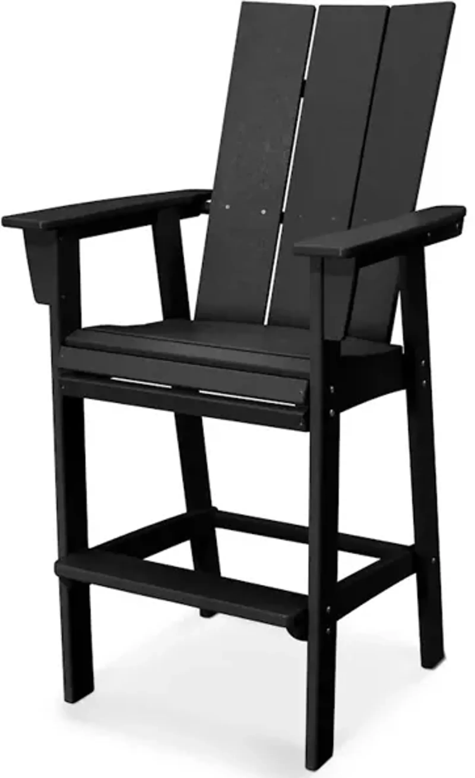 Modern Adirondack Bar Chair In Black