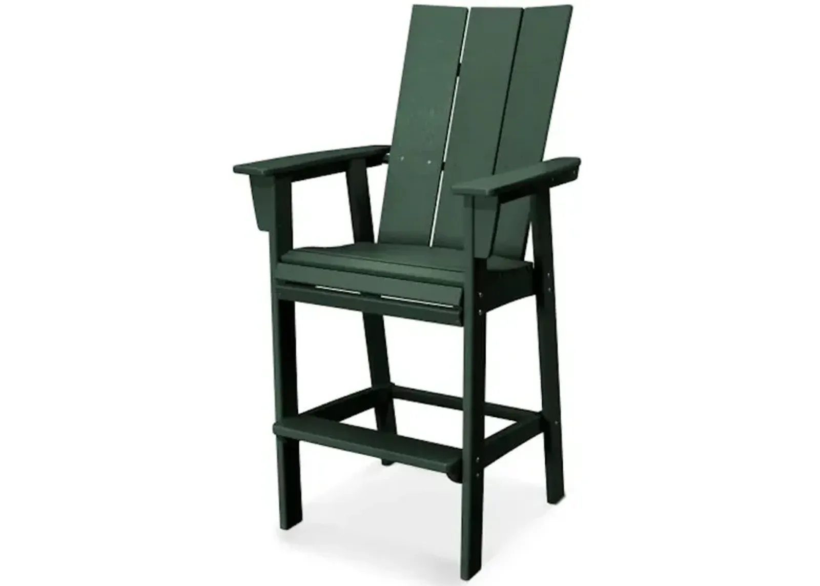 Modern Adirondack Bar Chair In Green