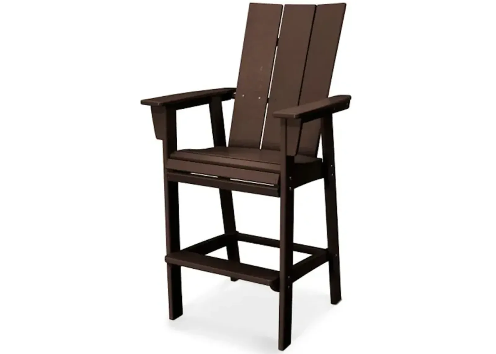 Modern Adirondack Bar Chair In Mahogany