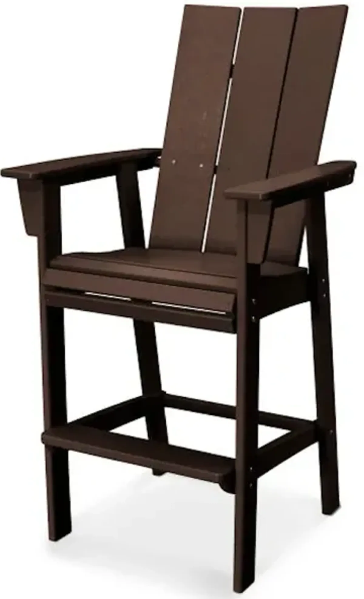 Modern Adirondack Bar Chair In Mahogany