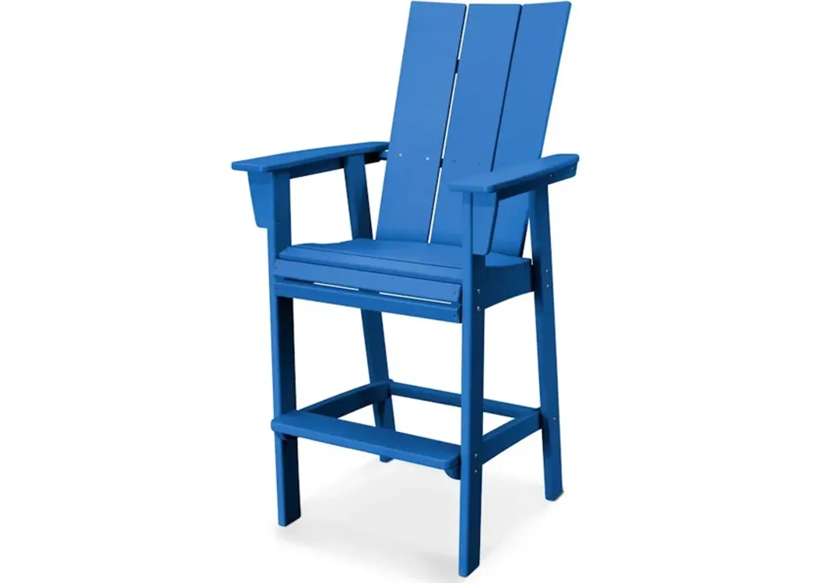 Modern Adirondack Bar Chair In Pacific Blue