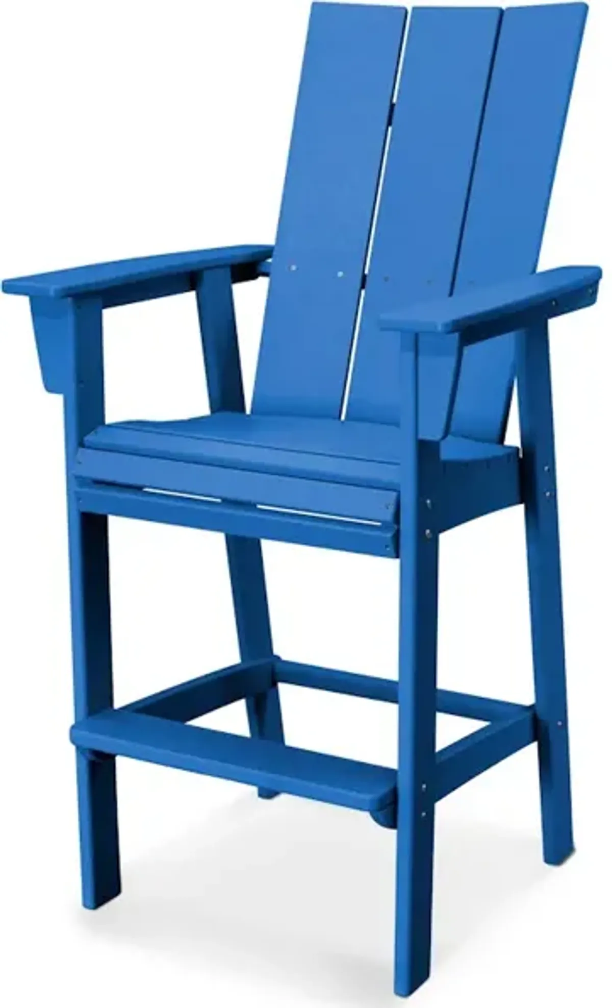 Modern Adirondack Bar Chair In Pacific Blue