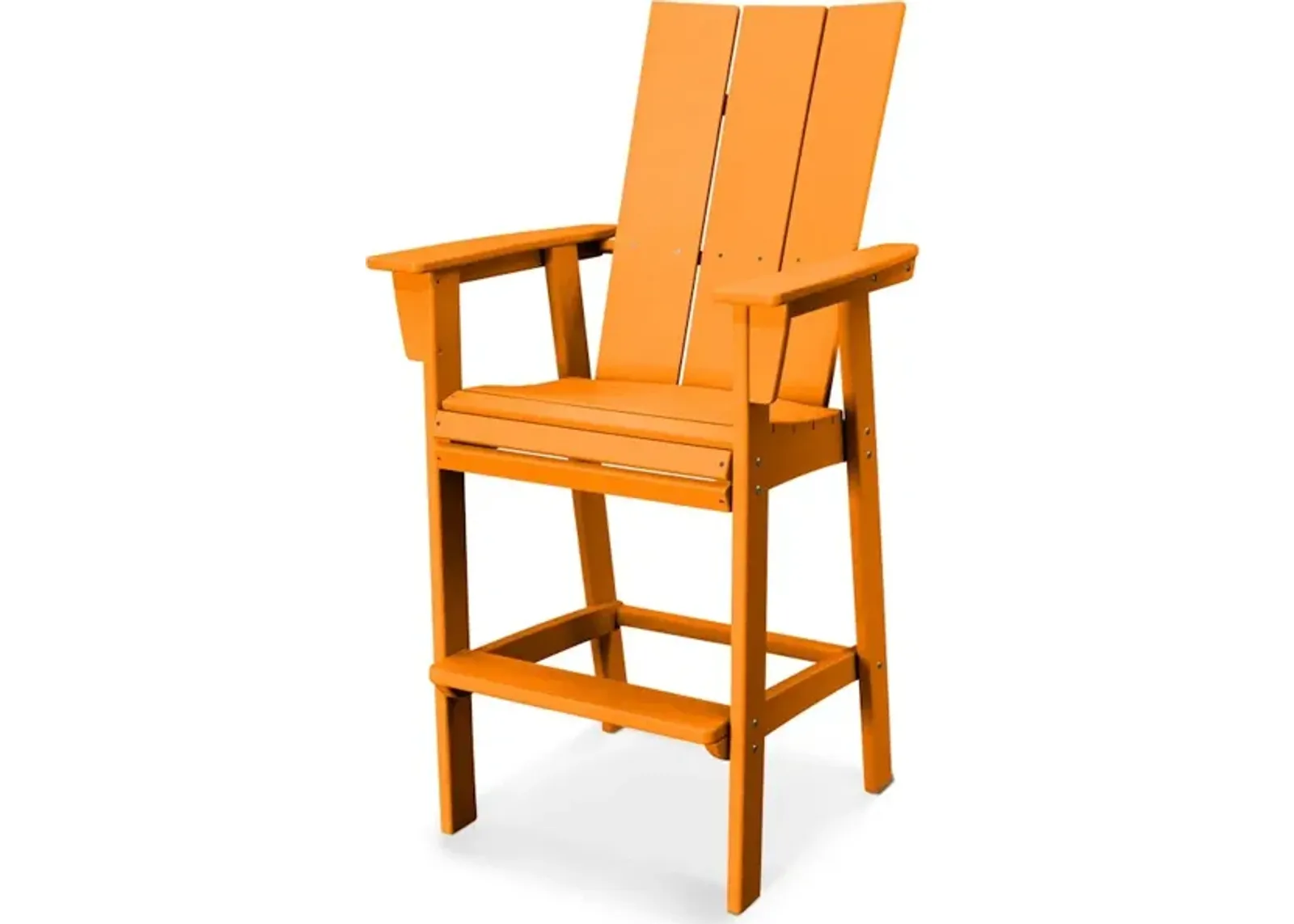 Modern Adirondack Bar Chair In Tangerine