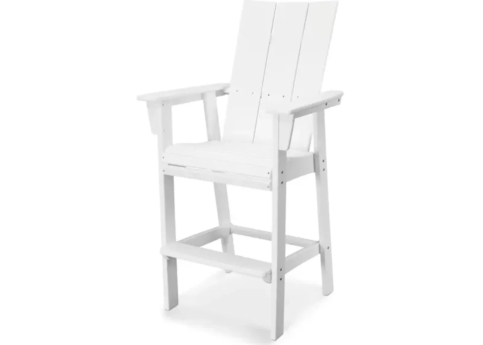 Modern Adirondack Bar Chair In White