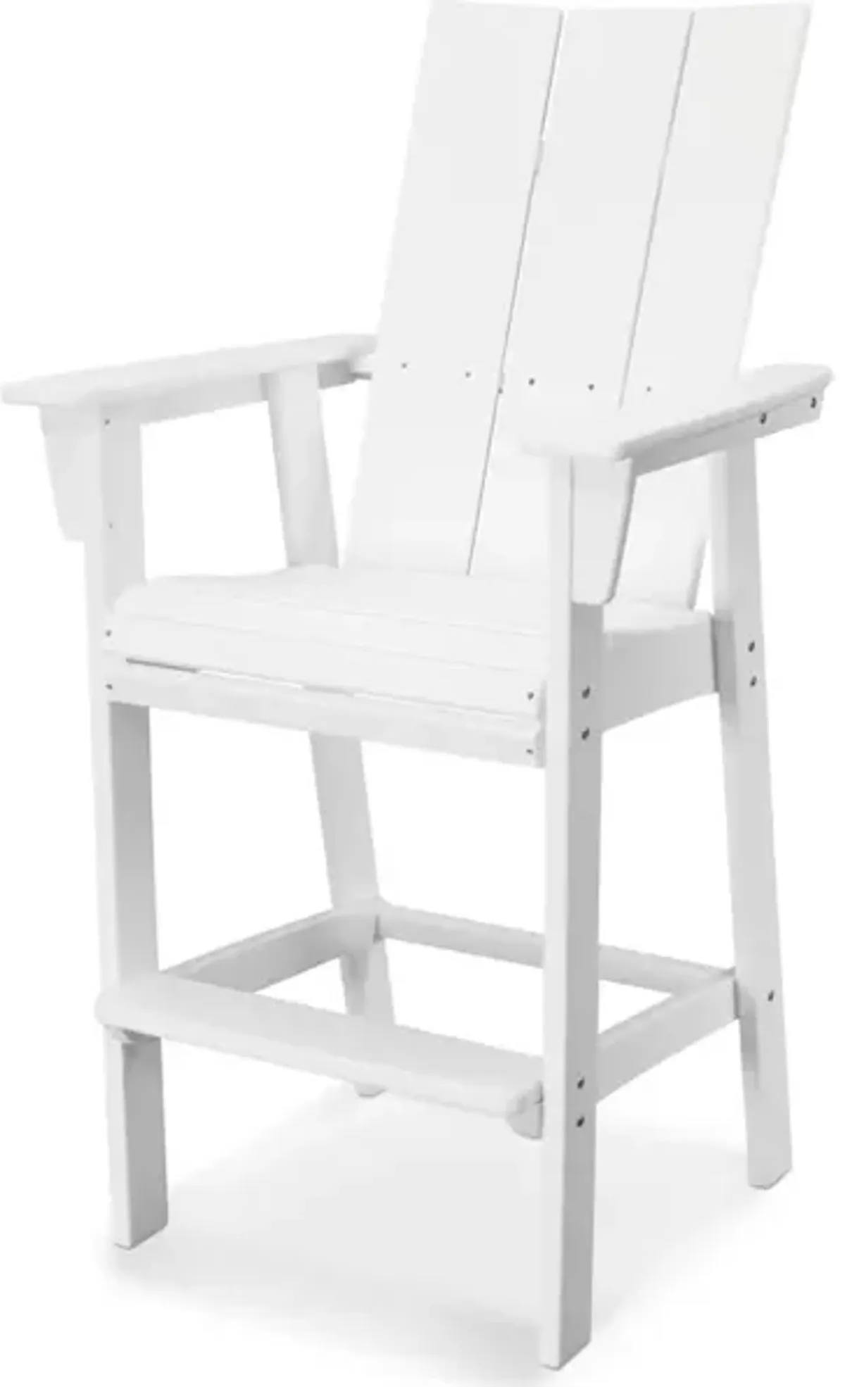 Modern Adirondack Bar Chair In White