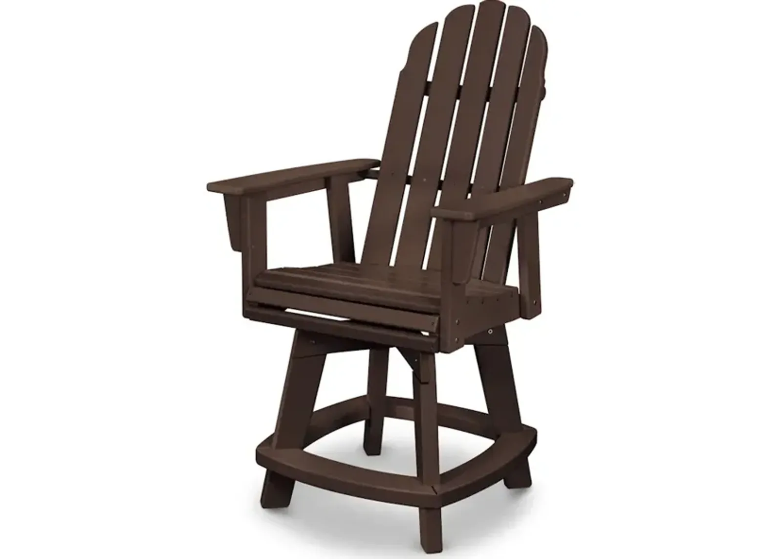 Vineyard Adirondack Swivel Counter Chair In Mahogany