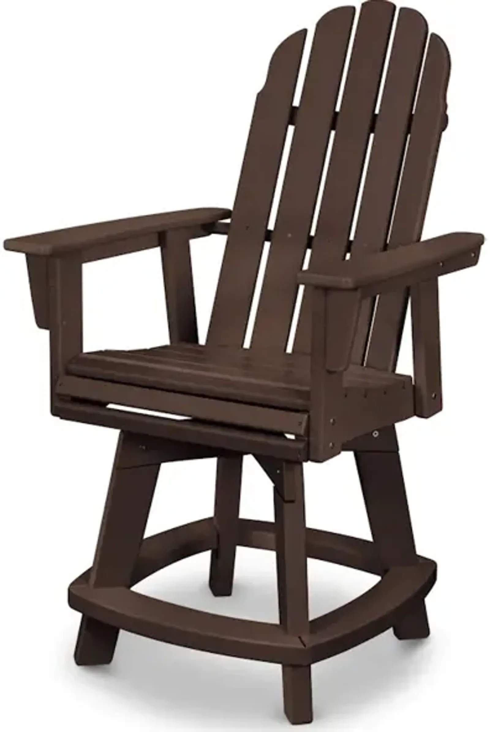 Vineyard Adirondack Swivel Counter Chair In Mahogany