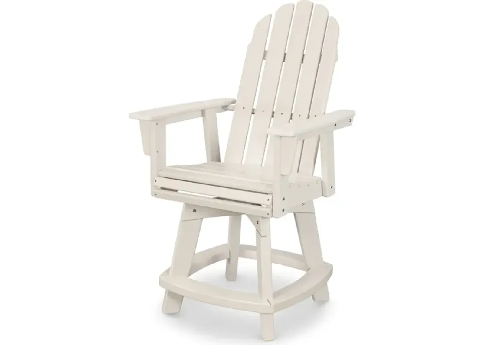 Vineyard Adirondack Swivel Counter Chair In Sand