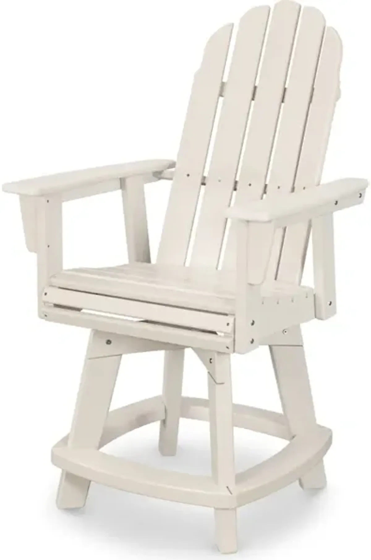 Vineyard Adirondack Swivel Counter Chair In Sand