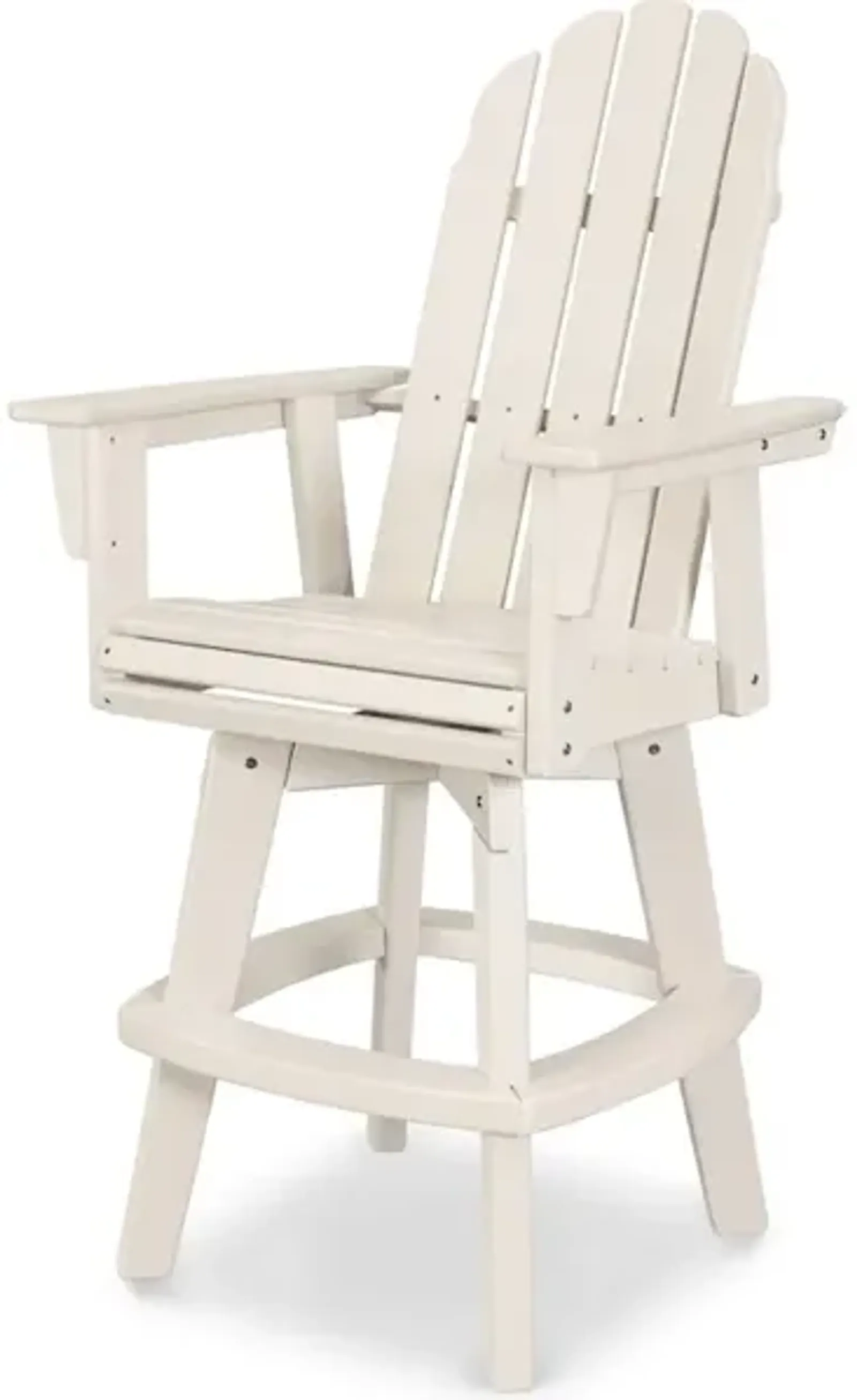 Vineyard Adirondack Swivel Bar Chair In Sand