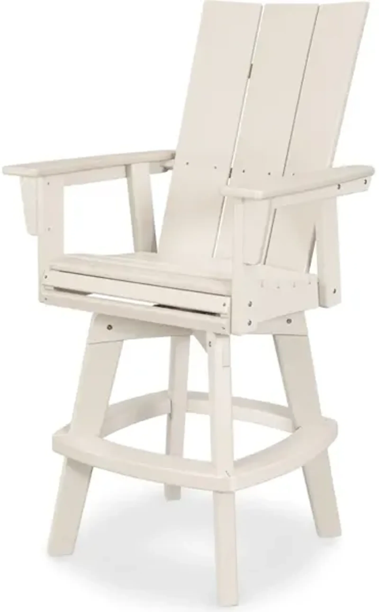 Modern Adirondack Swivel Bar Chair In Sand