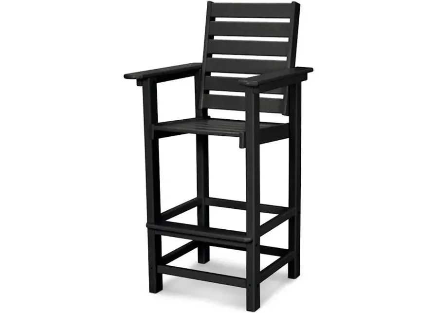 Captain Bar Chair In Black