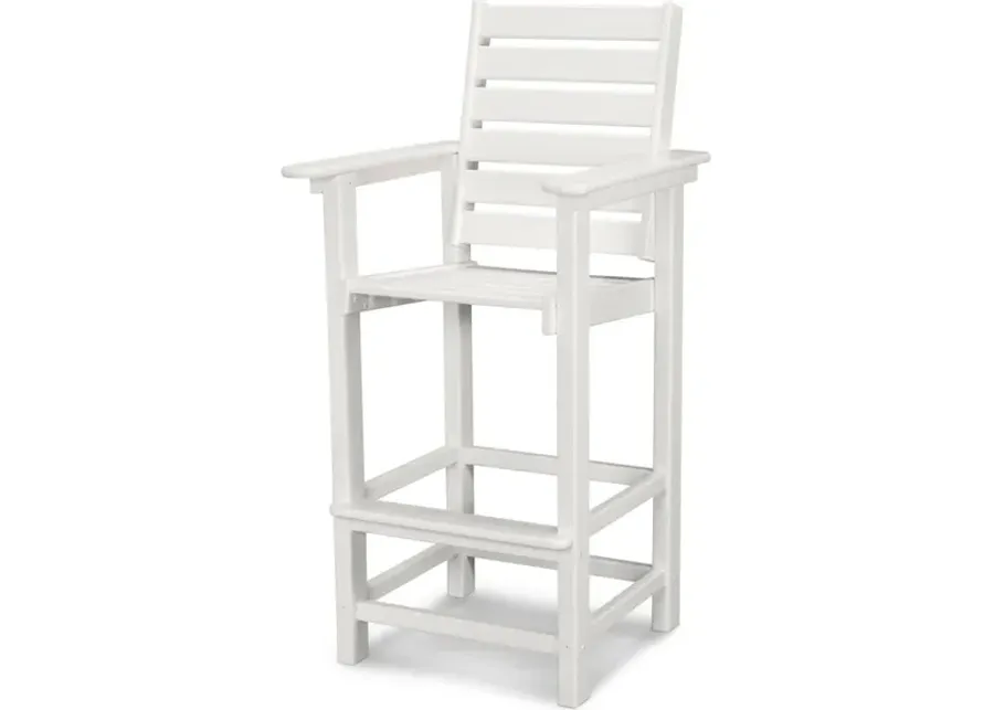 Captain Bar Chair In White