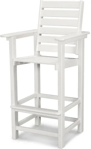 Captain Bar Chair In White