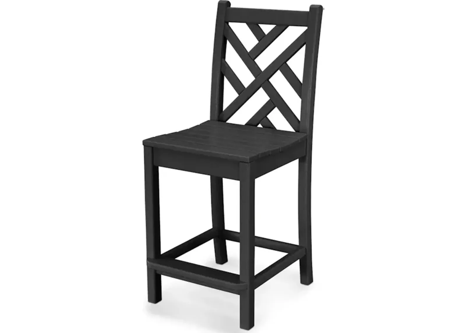 Chippendale Counter Side Chair In Black