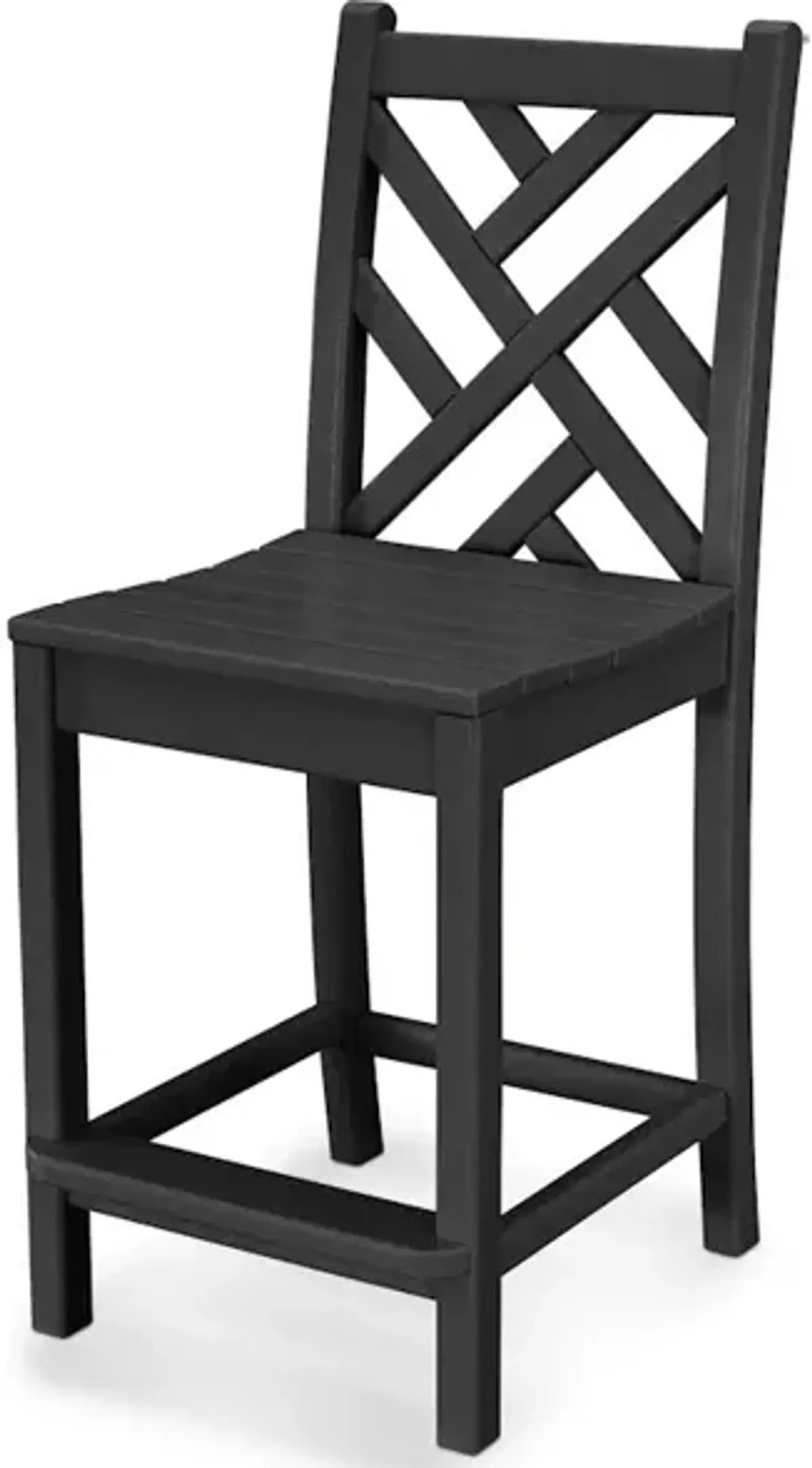 Chippendale Counter Side Chair In Black