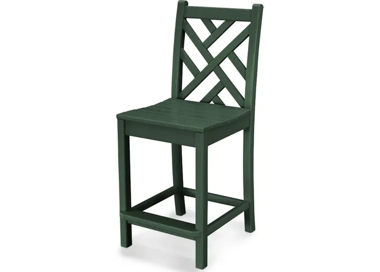 Chippendale Counter Side Chair In Green